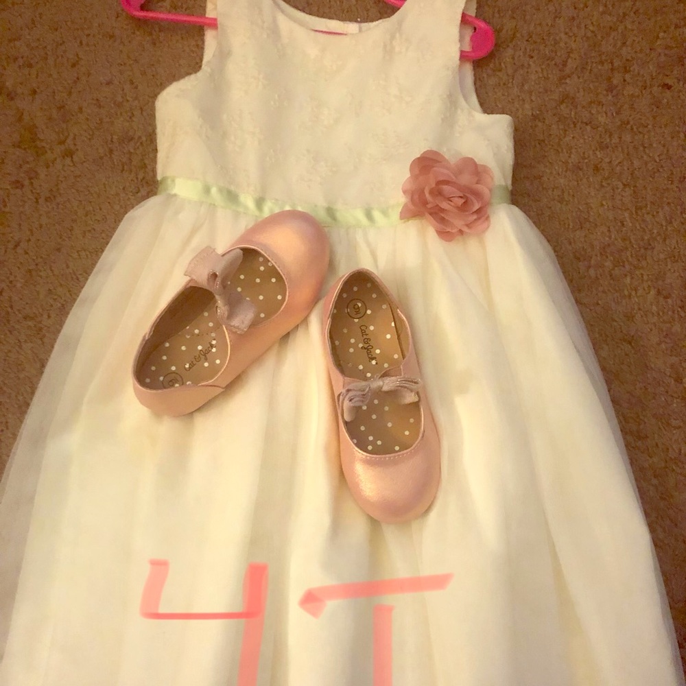 4T dress with shoes